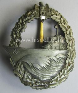 Scarcely found, WH (Kriegsmarine) 'Zerstörerkriegsabzeichen' being a clearly maker- (ie. …