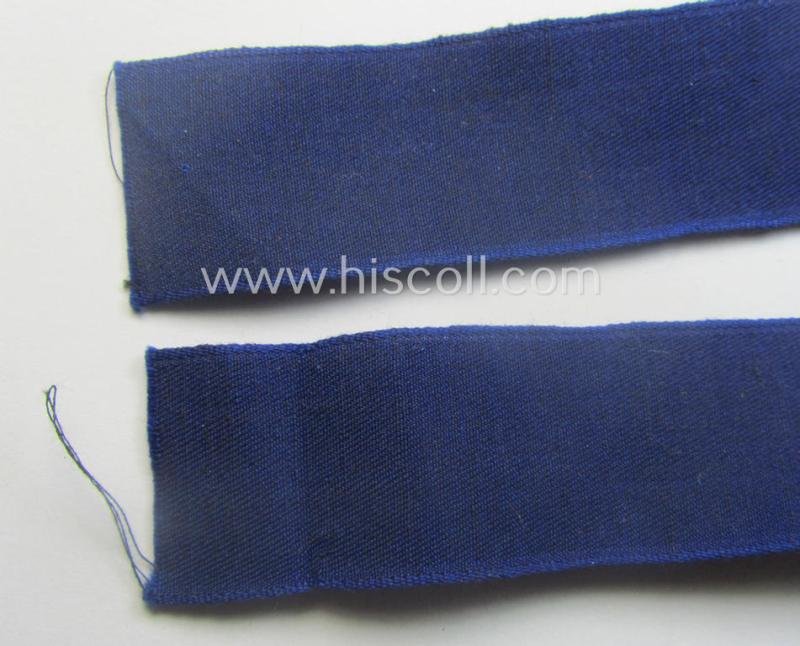 Minimally used, typical bluish-coloured- and/or linnen-based 'Der Stahlhelmbund' (ie. 'Der Stahlhelm' - Bund der Frontsoldaten (or: Sta)' cuff-title (ie. 'Ärmelstreifen') entitled: 'L.V. Westfalen' — image 6