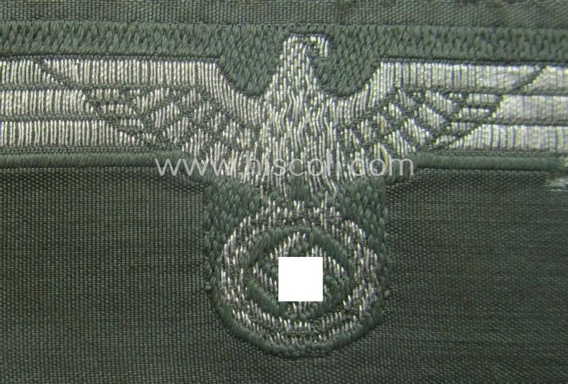 WH (Heeres) 'flatwire'-woven 'Offiziersadler für Schiffchen o. Knautschmütze' — image 2