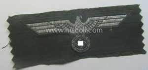 WH (Heeres) 'flatwire'-woven 'Offiziersadler für Schiffchen o. Knautschmütze'