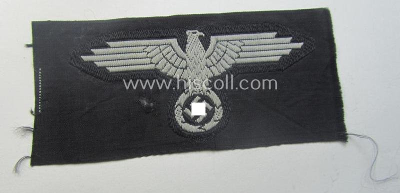 Waffen-SS, 'BeVo'-woven-style skull- and cap-eagle-set (ie. 'Totenkopf- u. Adler-Effektensatz für Schiffchen o. Einheitsfeldmütze') — image 2