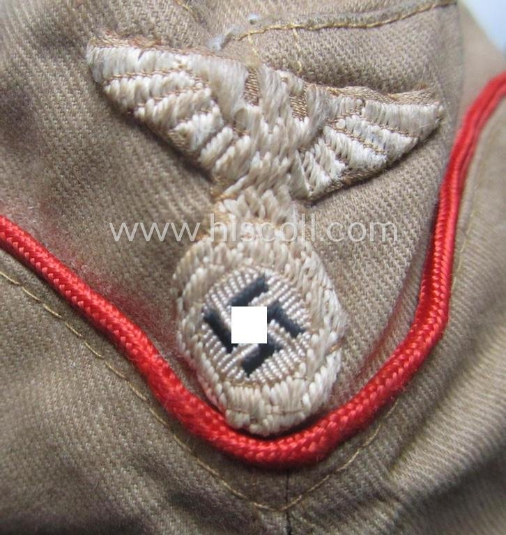 Early-pattern, HJ (ie. Hitlerjugend) beige- (ie. tan-) coloured, 'M34'-pattern side-cap (ie. 'Schiffchen o. Sommermütze nach Vorschrift der RJF') being a minimally used example — image 3