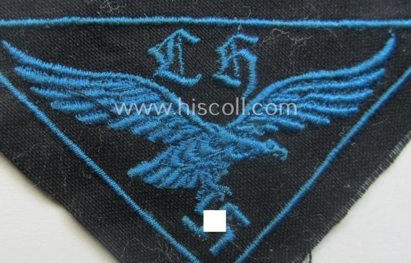 WH (LW- ie. Hitlerjugend-) related, machine-embroidered breast-badge: 'Flakhelfer' — image 2