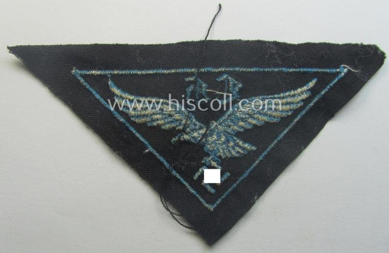 WH (LW- ie. Hitlerjugend-) related, machine-embroidered breast-badge: 'Flakhelfer' — image 3