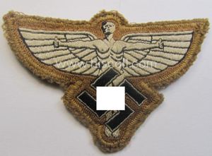 Beige-tan-coloured, so-called: N.S.F.K.- (or: 'National Socialistisches Flieger Korps') breast-eagle being …