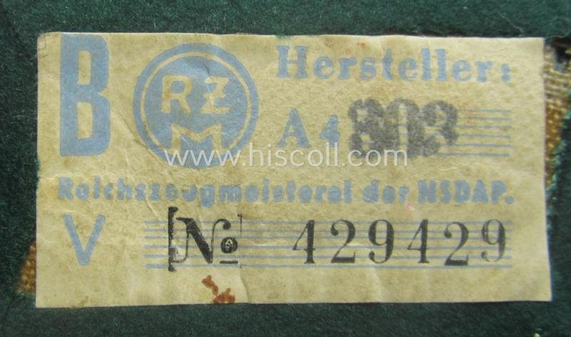 Single, SA (ie. 'Sturmabteilungen') collar-patch (ie. 'Kragenspiegel'): 'SA-Mitglied': 'SA-Standarte 13/135' ('SA-Gruppe Kurpfalz o. Nordsee') — image 3