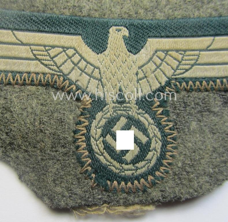 'Cut-out of a tunic' - WH (Heeres) EM- (ie. NCO-) type breasteagle (ie. 'Brustadler für Mannschaften und Unteroffiziere des Heeres') — image 2