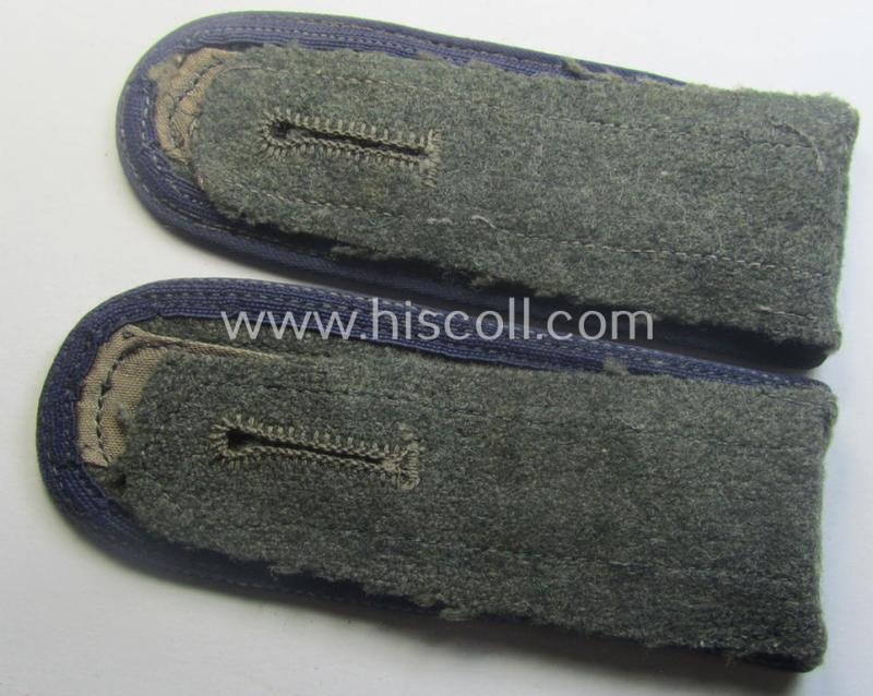 Pair of WH (Heeres) 'M44'-styled (ie. 'simplified' and/or neatly 'cyphered'!) NCO-type shoulderstraps: 'Oberfeldwebel eines Sanitäts-Rgts. o. Abtlgs.' — image 3