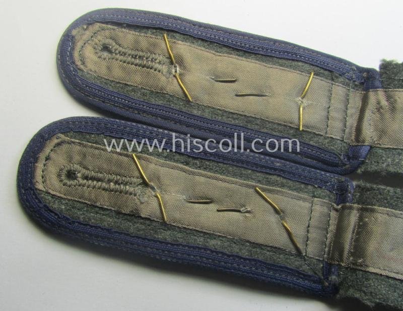 Pair of WH (Heeres) 'M44'-styled (ie. 'simplified' and/or neatly 'cyphered'!) NCO-type shoulderstraps: 'Oberfeldwebel eines Sanitäts-Rgts. o. Abtlgs.' — image 4