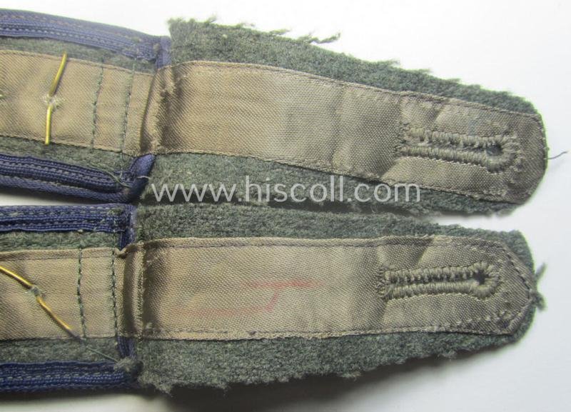 Pair of WH (Heeres) 'M44'-styled (ie. 'simplified' and/or neatly 'cyphered'!) NCO-type shoulderstraps: 'Oberfeldwebel eines Sanitäts-Rgts. o. Abtlgs.' — image 5