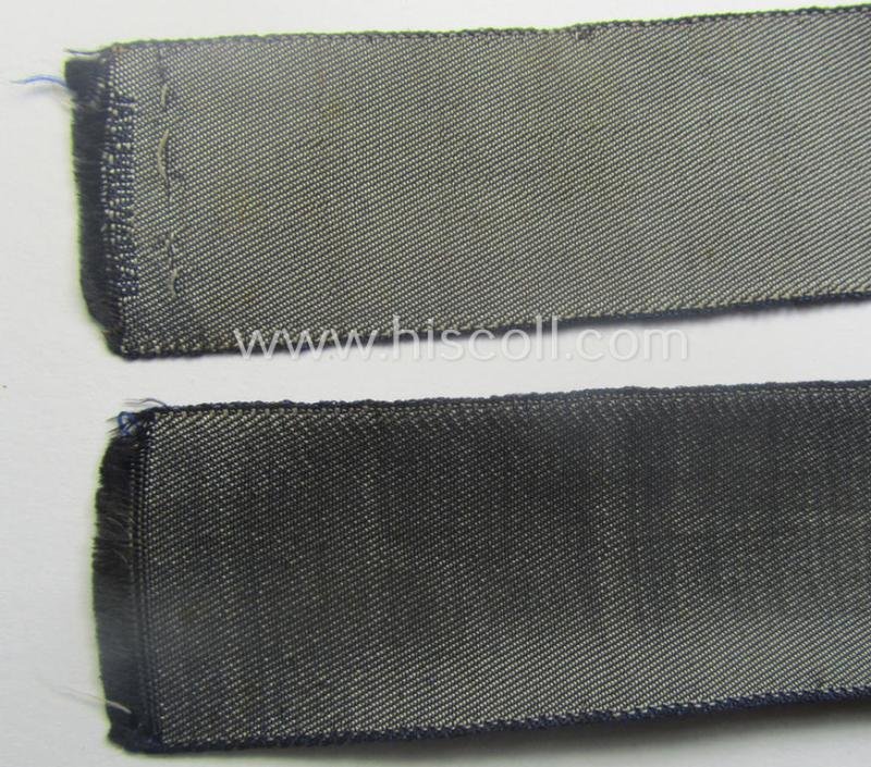 Attractive - and actually very scarcely encountered! - example of a darker-blue-coloured (and female-related!) TeNo-cuff-title (ie. 'Ärmelstreifen') entitled: 'Technische Assistentin' being an example as was woven in the neat 'BeVo'-weave pattern — image 6