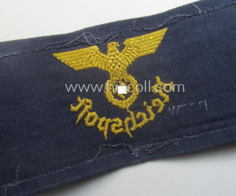 Unusual - truly used and actually scarcely seen! - example of a TR-period armband (ie. 'Armbinde') as was specifically intended for usage by the various officials serving within: 'Deutsche Reichspost'-organisation — image 3