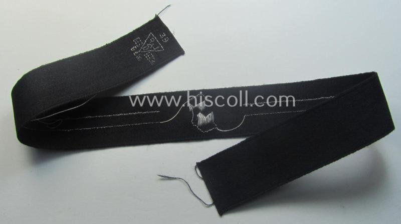 RAD (ie. 'Reichsarbeitsdienst') officers'-pattern, commemorative cuff-title (ie. 'Dienstärmelstreifen') depicting a capital 'S'-character (as was intended for commissioned-staff working on the various 'Westwall'-fortifications) — image 3