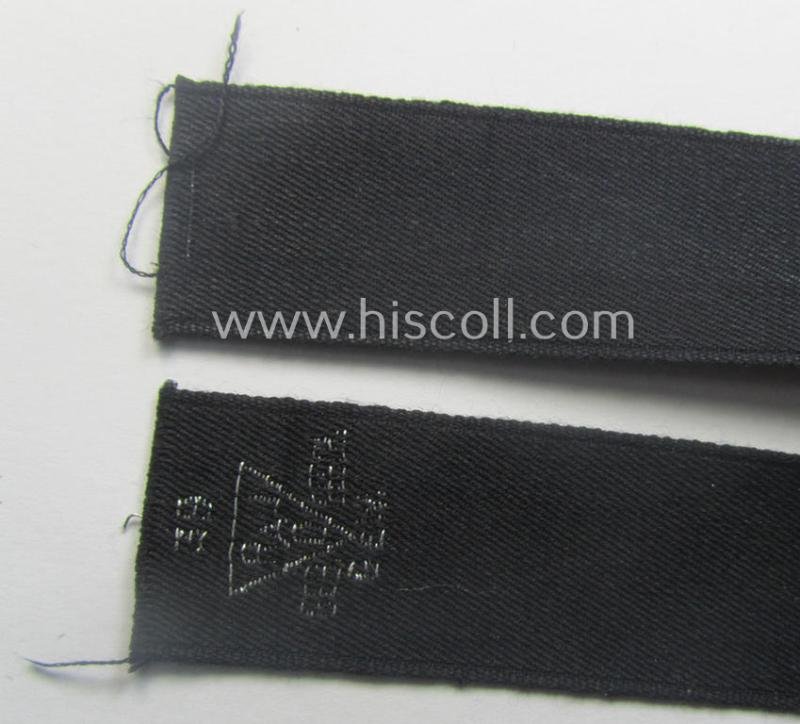 RAD (ie. 'Reichsarbeitsdienst') officers'-pattern, commemorative cuff-title (ie. 'Dienstärmelstreifen') depicting a capital 'S'-character (as was intended for commissioned-staff working on the various 'Westwall'-fortifications) — image 6