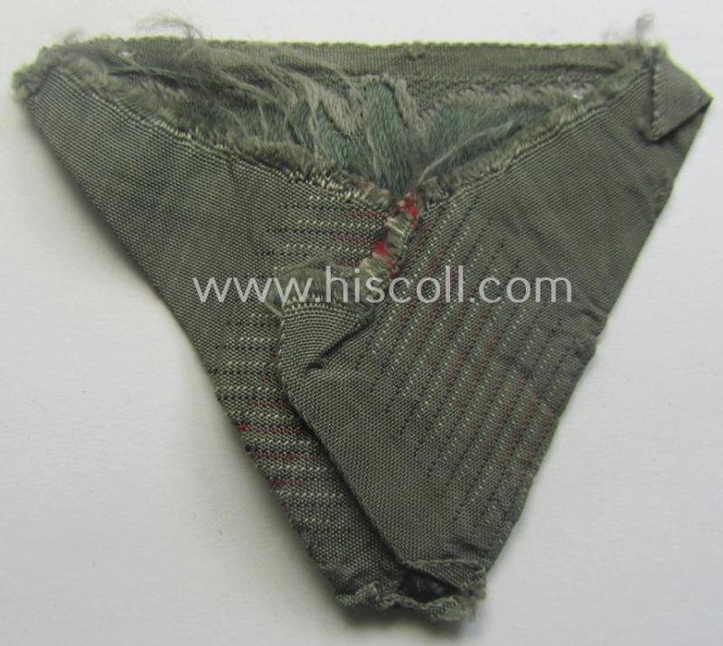 WH (Heeres) so-called: 'M43-pattern') cap-eagle/cocarde (ie. cap-trapezoid) as was specifically produced for usage on the so-called: 'M-43'-model field-caps (ie. 'Einheitsfeldmützen') — image 3