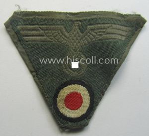 WH (Heeres) so-called: 'M43-pattern') cap-eagle/cocarde (ie. cap-trapezoid) as was specifically …