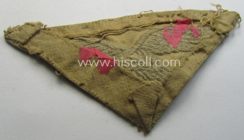 Truly used- and/or carefully shirt-removed, WH (Luftwaffe) 'tropical'-issued breasteagle as was intended for usage onto the tropical-shirts — image 3