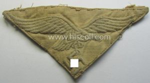 Truly used- and/or carefully shirt-removed, WH (Luftwaffe) 'tropical'-issued breasteagle as …