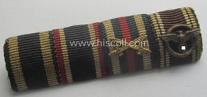 4-pieced, WWI- (ie. WWII- or: TR-) period ribbon-bar (ie. 'Feld- …