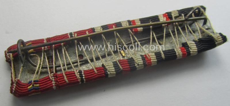 5-pieced, WWI- (ie. WWII-) period ribbon-bar (ie. 'Feld- o. Bandspange') showing an: 'EKII. Kl.', a: 'KvK II.Kl. m. S., a: 'FKK m. S.', an: Ost-medal and a: Romanian medal: 'Kreuzzug gegen den Kommunismus' — image 2