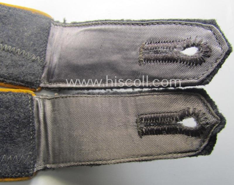 Pair of WH (Luftwaffe) EM-type shoulderstraps as intended for usage by a: 'Soldat der Flieger- o. Fallschirmjäger-Trpn.' and that comes in a just moderately used- and/or worn, condition — image 5