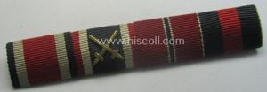 4-pieced, WH (Heeres, Luftwaffe etc.) 'Feld- o. Bandspange' (ie. ribbon-bar) …