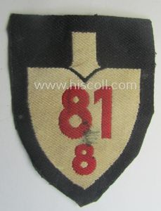 'BeVo'-woven enlisted-mens'- (ie. NCOs'-) pattern, so-called: RAD (ie. 'Reichsarbeitsdienst') sleeve-badge …