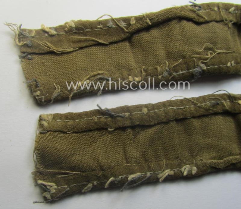 Neat, WH cuff-title (ie. 'Ärmelstreifen') entitled: 'Afrika' that comes in a clearly issued, worn- and/or most certainly once tunic-attached, condition — image 6