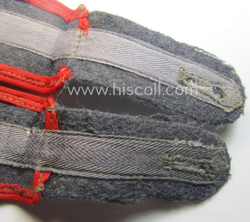 Pair of later-war-period, so-called: 'M44'-pattern, simplified WH (Luftwaffe) EM-type shoulderstraps as was intended for usage by a: 'Soldat der Flak-Artillerie-Trpn.' — image 5