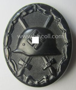 Nicely maker- (ie. '107-) marked example of a black-class wound-badge …