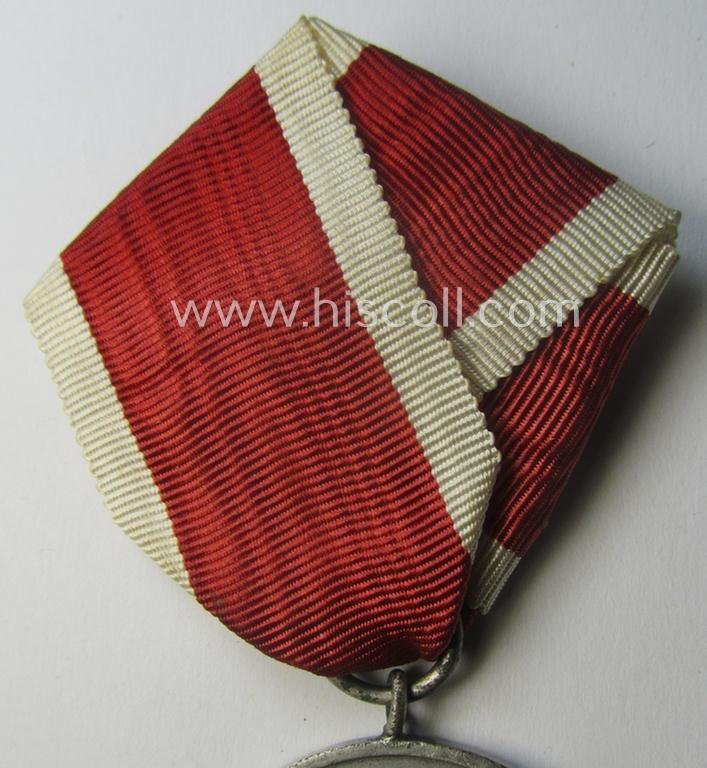 Unusually period-folded, single-pieced and non-detachable, medal-bar (ie. 'Orden- o. Einzelspange') showing a: 'Deutsche Volkspflege'- (ie. civil-service-) medal — image 3