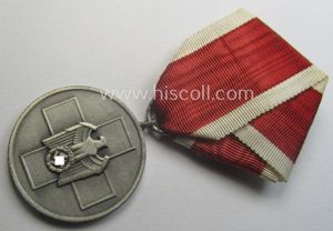 Unusually period-folded, single-pieced and non-detachable, medal-bar (ie. 'Orden- o. Einzelspange') …