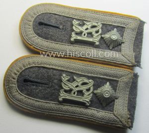 Pair of WH (Luftwaffe) 'cyphered', NCO-type shoulderstraps: 'Feldwebel der Flieger …