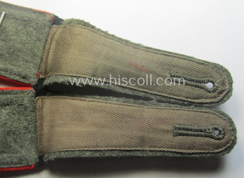 Pair of WH (Heeres) early-war-period- (ie. 'M40'-pattern) NCO-type shoulderstraps as was intended for usage by an: 'Oberwachtmeister eines (Sturm)Art.-Abts. o. Rgts.' — image 5