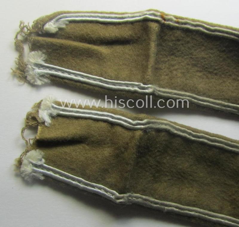 Moderately used, WH cuff-title (ie. 'Ärmelstreifen') entitled: 'Afrika' (being a hardly shortened example that comes in an overall very nice- (ie. issued and clearly worn ie. once tunic-attached-), condition — image 7