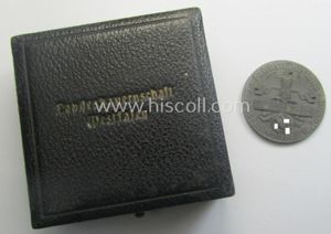 Greyish-silver-toned, 'Reichsnährstand'- (ie. 'RNSt.'-) related, commemorative-award-plaque entitled: 'Reichsnährstand - Landesbauernschaft …