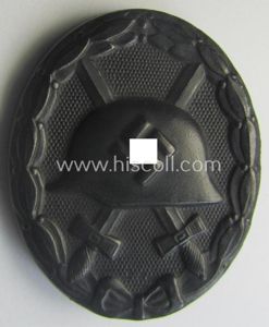 Minimally used- and/or hardly worn black-class wound-badge (or: 'Verwundeten-Abzeichen in …