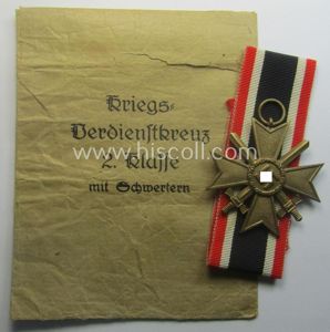 Fully matching medal-set: 'KvK 2. Klasse m. Schwn.' being a …