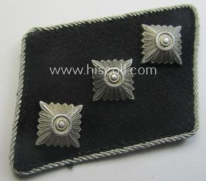 Waffen-SS (ie. 'SS') officers'-pattern collar-rank-tab ('Kragenspiegel für Führer') being a …