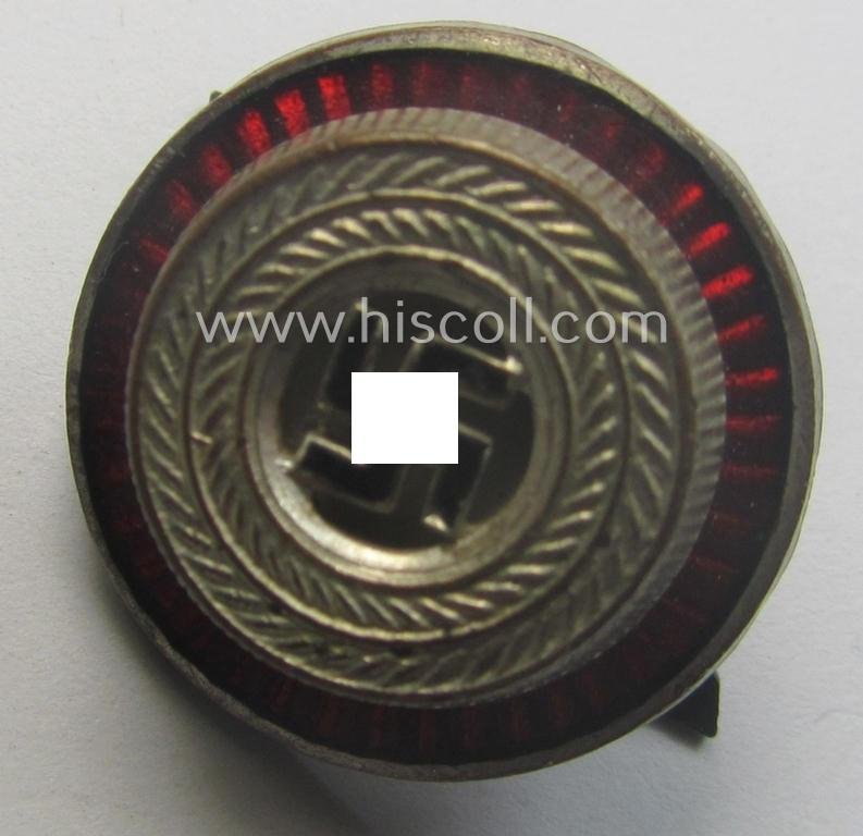 Political-style- (ie. N.S.D.A.P.-related-) multi-pieced visor- (ie. 'Schirmmützen'-) cap-cocarde which is neatly: 'RzM' and/or 'M1/34' marked on its back — image 4