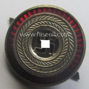 Political-style- (ie. N.S.D.A.P.-related-) multi-pieced visor- (ie. 'Schirmmützen'-) cap-cocarde which is …