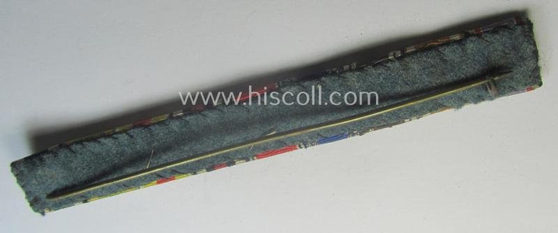 Unusually encountered, longer-sized- (ie. 9-pieced!) WWI- (ie. TR-period and/or N.S.D.A.P-) related ribbon-bar (ie. 'Feld- o. Bandspange') showing amongst others two 'N.S.D.A.P.-Dienstauszeichnungen der 2. u. 3. Stufe' — image 3