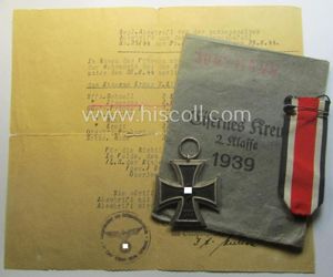 Interesting (and complete!) 'Eisernes Kreuz II. Klasse'-set comprising of a …