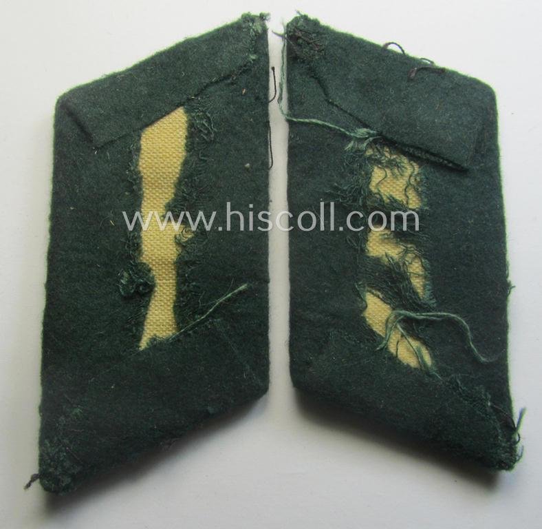 Pair of WH (Heeres) collar-tabs (ie. 'Kragenspiegel für Offiziere'): 'Offizier der Infanterie-Trpn.' — image 3