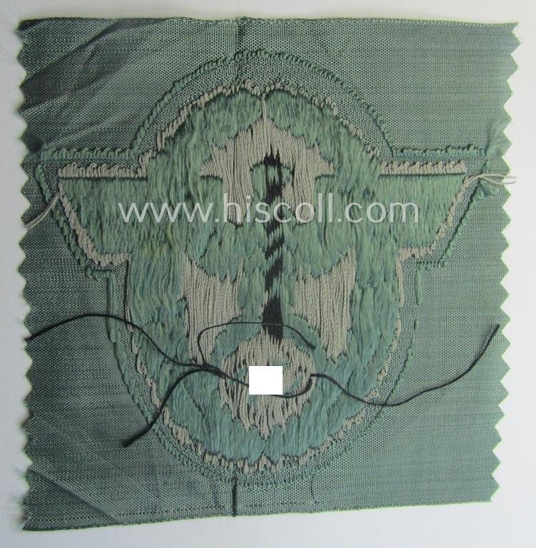 Police- (ie. 'Polizei'-) related armbadge (ie. arm-eagle) being a typical 'BeVo'-woven example — image 3