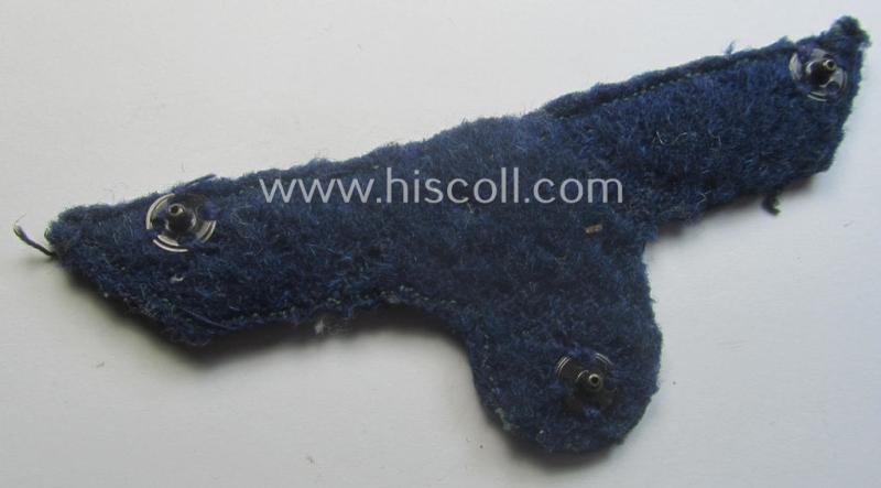 Interesting, WH (Kriegsmarine) breast-eagle (ie. 'Brustadler für Mannschaften u. Uffz. der Kriegsmarine') being a 'standard-pattern'- and neatly machine-embroidered example that comes in a moderately used- ie. carefully tunic-removed, condition — image 3