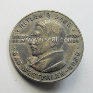 Commemorative - zinc-based- and/or silver-coloured - N.S.D.A.P.- (ie. WHW-) related …
