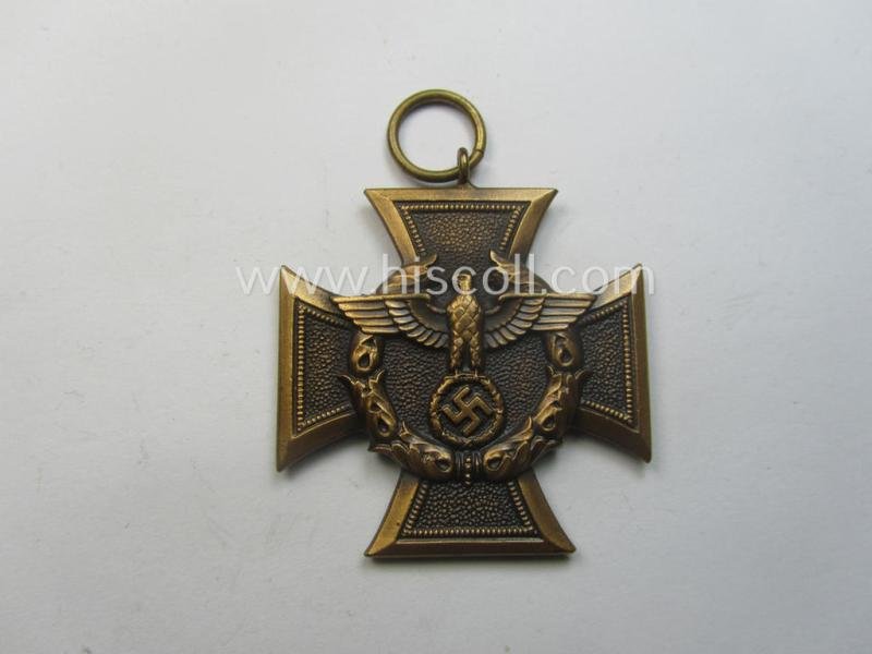 'Zollgrenzschütz-Ehrenzeichen' (or: customs loyal-service medal) that comes together with its full-length ribbon (ie. 'Bandabschnitt') — image 3