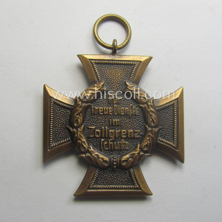 'Zollgrenzschütz-Ehrenzeichen' (or: customs loyal-service medal) that comes together with its full-length ribbon (ie. 'Bandabschnitt') — image 5