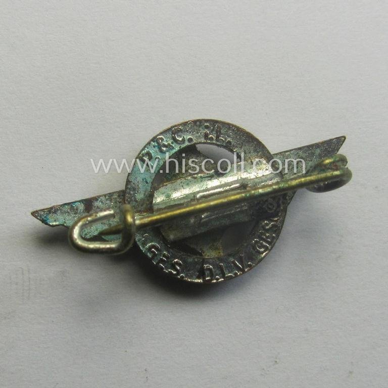 Luxuriously-styled, so-called: DLV (ie. 'Deutscher Luftsport Verband') miniature membership lapel-pin (ie. 'Mitgliedsabzeichen für den Zivilanzug') being a neatly maker- (ie. 'P. & C.'-) marked example — image 2